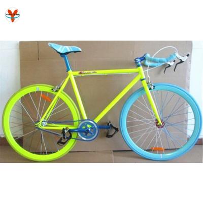 China Steel 700c Good quality factory made single speed bikes fixie with colorful parts for sale