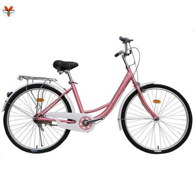 China Steel Fashion design ladies 26 inch adult classic lady bicycles adults city bike for woman for sale