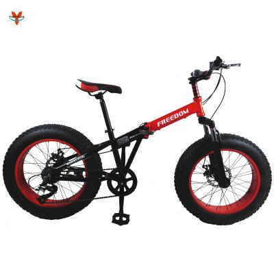 China Steel 20 inch fat bike male 4.0 fat Tire steel mountain bike OEM beach cycling fatbike snow bicycle for men for sale