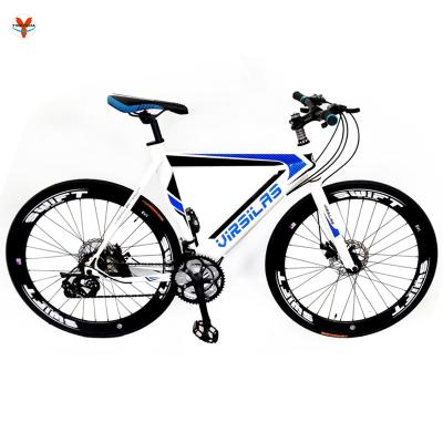 China Steel Factory direct selling high quality high-carbon steel 21 speed bicycle tyre disc brake 700c cycling road bike for sale