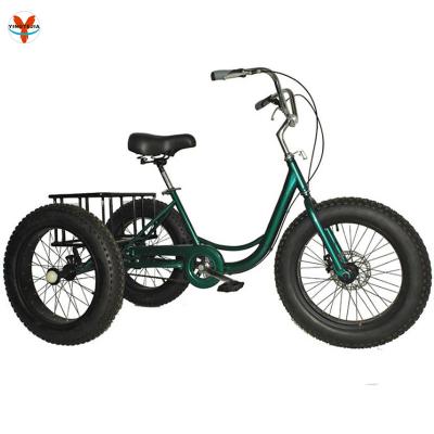 China Steel 20 inch Wholesale cheap adult tricycle for sale/3 wheel bicycle triciclo para adultos/three wheel cargo bikes trike for sale for sale