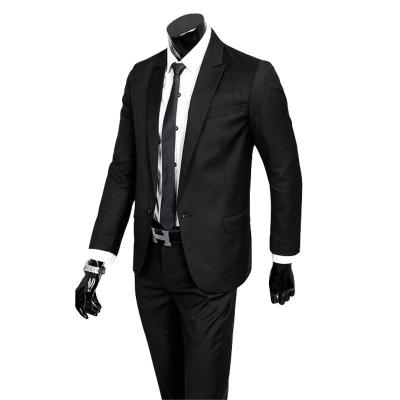 China Wholesale 100% Cotton Formal Business Use Custom Made Fashion Pants In Stock Wear For Man 3 Pieces Set Wedding Suit Slim Fit Mens Suit for sale