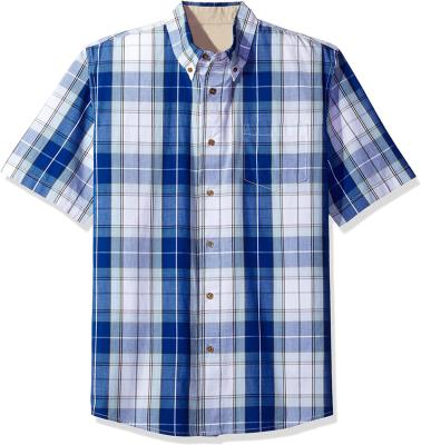 China Wholesale 100% Cotton Shirt Factory Custom Long Sleeve Plaid Cotton Fabric Shirt Men for sale