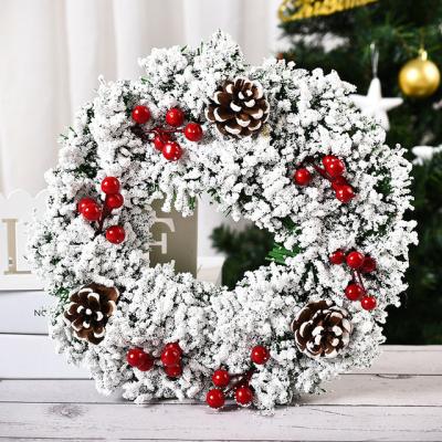 China Christamas Decoration Christmas Door Wreath Front Door Hanging Wreath Artificial Wholesale Christmas Decoration For Indoor Outdoor China Supplier for sale