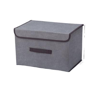 China Viable Multifunctional Section Canvas Baby Toy Stackable Storage Box for sale