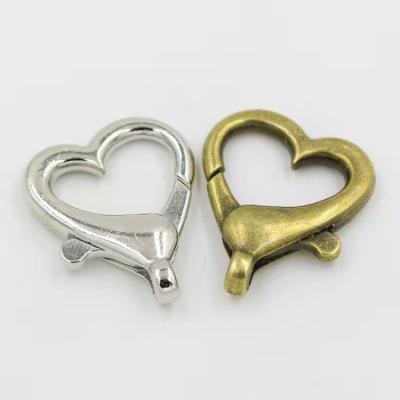 China Daily Wholesale Jewelry Accessories Zinc Alloy Clasps For Jewelry Making 26mm Silver Gold Lobster Clasps for sale