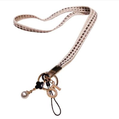 China Polyester Cell Phone Accessories Designer Neck Fashion Lanyard For Cell Phone Polyester Strap for sale