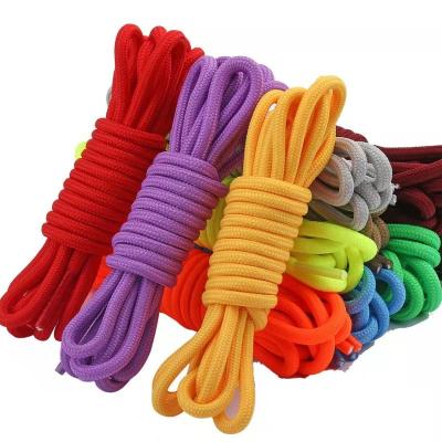 China Flat Eye-Catching Easy Round Laces Premium Polyester Weave Laces For Sport Shoes for sale