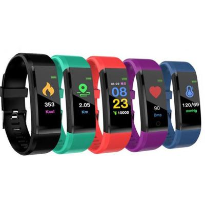 China Cheapest Heart Rate 2021 Touch Screen Smart Watch Smart Bracelet 115plus Fitness Tracker Sport Smart Watch Bracelet 115plus For Man Kids for sale