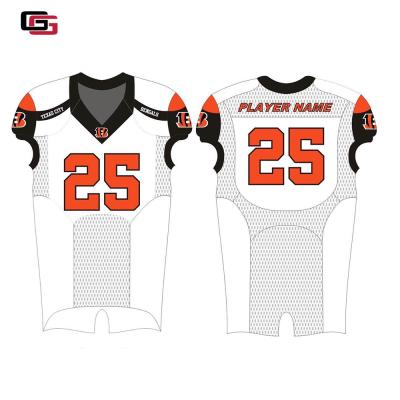 China Kids Youth Antibacterial Sublimation American Football Jersey Adult Single Custom Gear With Pants for sale