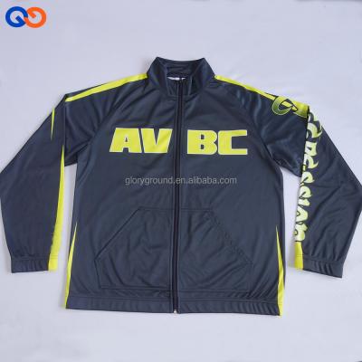 China Breathable Custom Track Gym Coats Men's Straight Jacket Printing Custom Men for sale