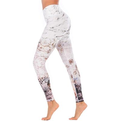 China Breathable High Waist Custom Sublimated Women Yoga Pants for sale