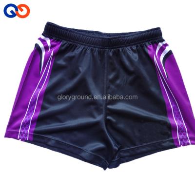 China Antibacterial Wholesale Custom Made Rugby Shorts High Quality Drill Sports Rugby Shorts Unisex for sale