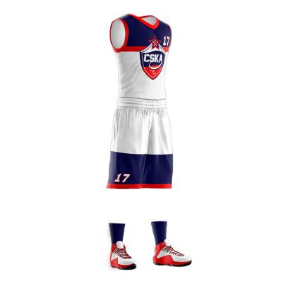 China Custom Made 100% Polyester Antibacterial Latest Youth Basketball Tank Top And Shorts Sets for sale