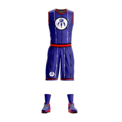 China 2020 Latest Logo Design Basketball Jersey Shorts Antibacterial Uniform Color Purple for sale