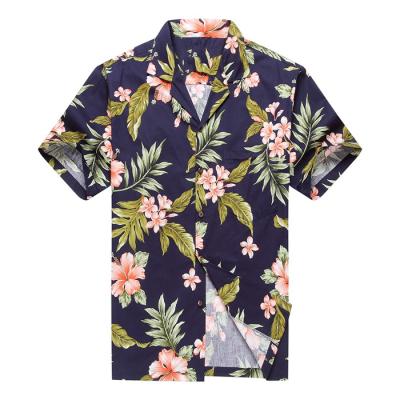 China Anti-pilling 2019 Hot Sale All Over Floral Print Hawaii Shirt Beach for sale