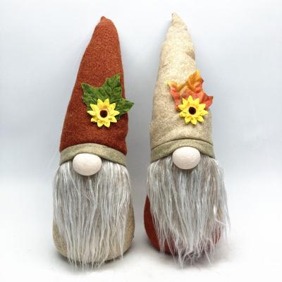 China Festival Decoration Gift Boy Girl Kids Toy Orange Maple Leaf Gnomes Home Shop Decor for sale