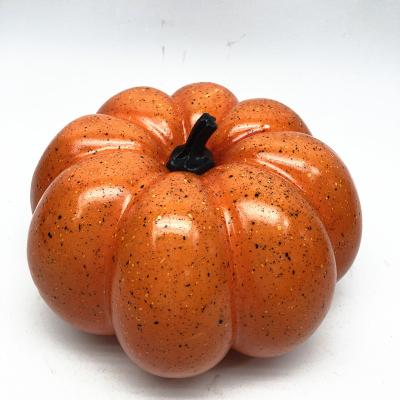 China 7.5 Inch Pauli Dragon Orange Pumpkin Festival Decoration For Halloween Home Decoration Plush Pumpkin for sale