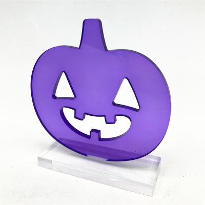 China Festival Decoration Pumpkin Shaped Acrylic All Hallows Day Decorations Halloween Gifts for sale