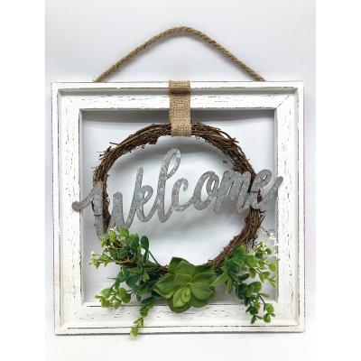 China Contemporary Exported Wooden Welcome Wall Decor In Good Quality for sale