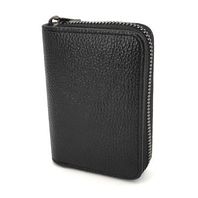 China Mass Storage With Multiple Card Positions In Running ID Card Holder PU Leather Wallet Men RFID Blocking For Women Credit Cards Case Black Wallet With Zipper for sale