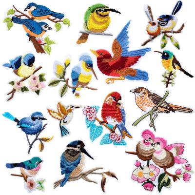 China Custom Designs Angel Embroidery Bird Office 30D Chenille Embroidery Patches China Factory Viable Garment Accessories for sale