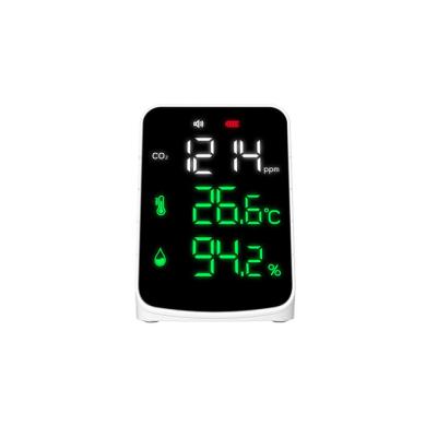 China Carbon Dioxide Meter PPM CO2 Temperature Concentration Detector Temperature/Temperature/Humidity CO2 Testing Indoor Table Top CO2 Monitor for sale