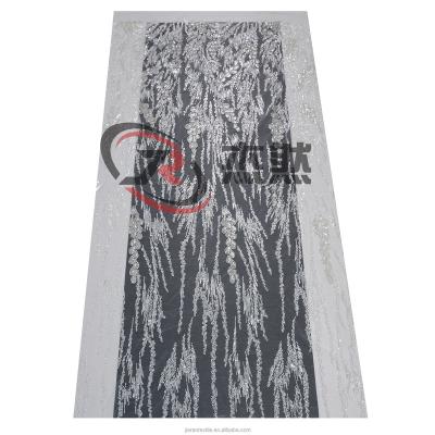 China 2023 new breathable lace sequins beaded tube embroidery, polyester textile embroidery fabric for sale