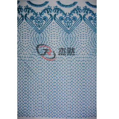 China 2023 breathable can be customized new color beaded tube embroidery, mesh material veil middle eastern wedding dress for sale