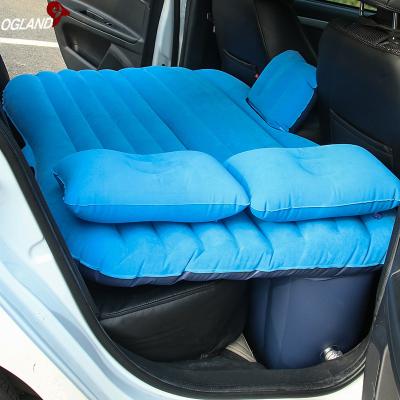 China Car Travel Inflatable Bed, Portable Camping Air Mattress For Car Back Seat With 2 Air Rests Compressor Universal Car SUV for sale