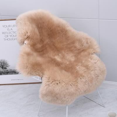 China Anti-Slip 100% Australian Natural Fur Shaggy Sheepskin Pelt Area Carpet Blanket For Decor Home Textile for sale