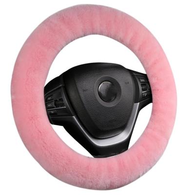 China Sheepskin Popular Car Plush Steering Wheel Cover For Car Accessories for sale