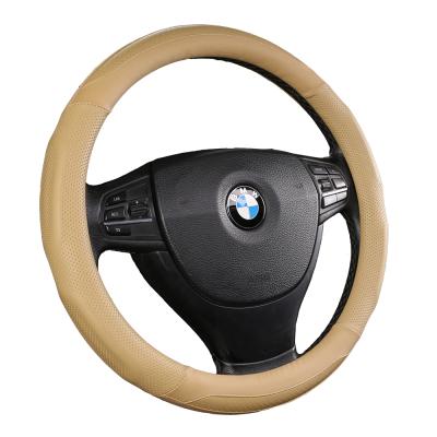 China 38CM/15Inches Steering Wheel Styling Leather Car Steering Wheel Cover For Universal Car Steering Wheel Accessories for sale