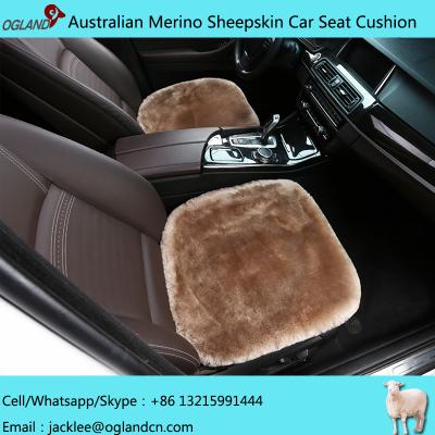 China Genuine Natural Car Seat Cover Fur Sheepskin Car Seat Cover For Car Accessories for sale