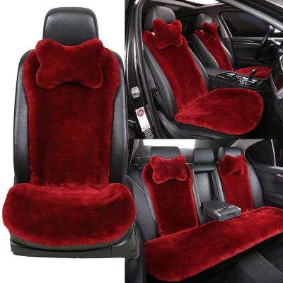 China Universal Cars Customized Car Seat Cover For Auto Seat With Australia Sheepskin for sale