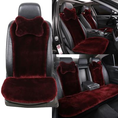 China Universal Cars Universal Car Seat Cover Leather For Auto Accessories Sheepskin for sale