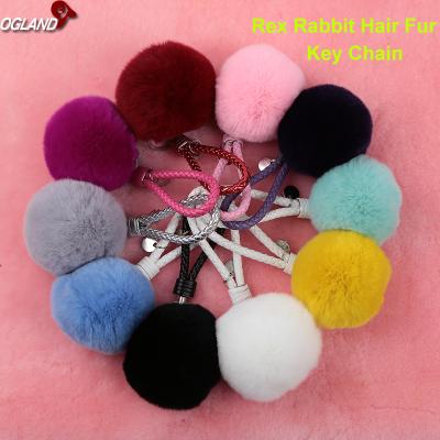 China Fur Ball Key Chain Key Chain By Fashion Rabbit Plush Hair for sale