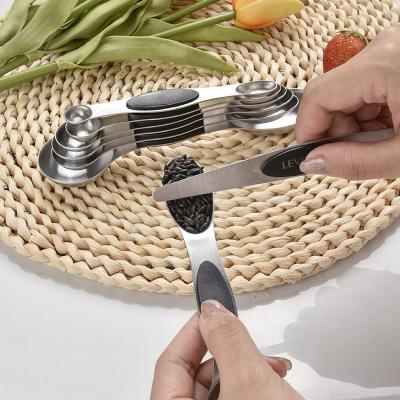 China Sustainable Hot Sale Stainless Steel Hot Head Baking Tools Double Magnetic Doser Set for sale