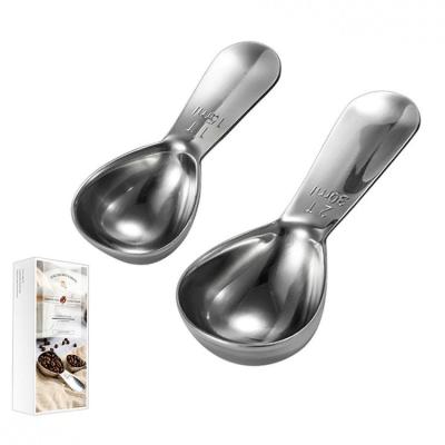 China 15ml 30ml Stainless Steel Viable Coffee Tools Doser Kitchen Measuring Scoop for sale