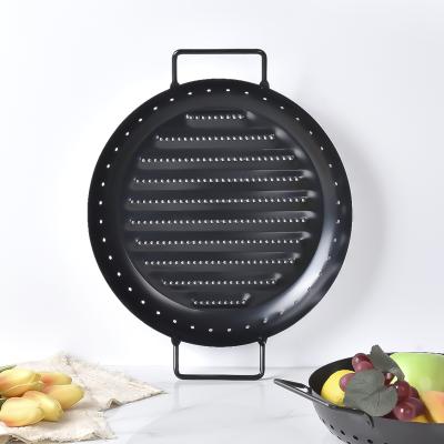 China Factory BBQ Cast Iron Barbecue Grill Sheet Straight Around Shape Multifunctional BBQ Grills Trays for sale