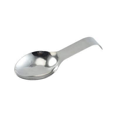 China Sustainable Style High Quality Kitchen Instruments Single Spoon Holder Stainless Steel Spoon Rest for sale