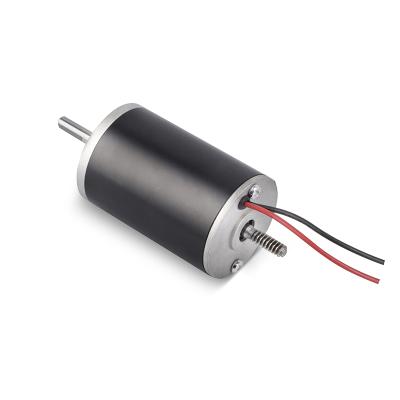 China OD63mm High Torque Dripproof Permanent Magnet Brushed DC Motor 12V 24V 36V 40V 48V 160v Power 50w 100w 150w 200w for sale