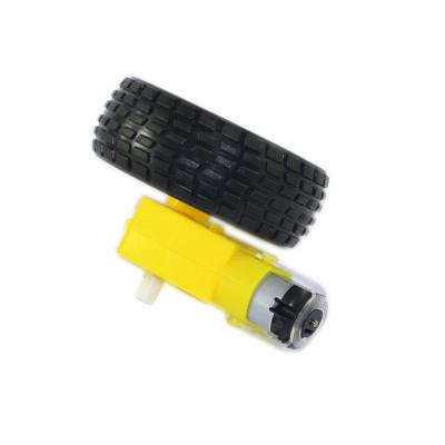 China Yellow plastic motor totally included with the wheel for basic projects and toy for sale