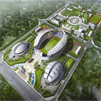 China Stadium Metal Parts Welding Steel Structure For Football Stadium for sale