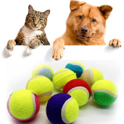 China 8cm Viable Dog Ball For Chew Toy Pet Dog Puppy Tennis Ball Thrower Chucker Ball Thrower Game Toy for sale