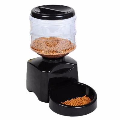 China Large Viable Cat Feeder Electric Pet Dry Automatic Pet Driver Electronic Control Food Container with LCD Display for sale