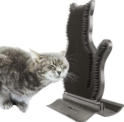 China Cat Scratch Massage Toy Stocked With Catnip, Cat Self Corner Groomer Wall Brush, Wall Corner Massage Comb for sale