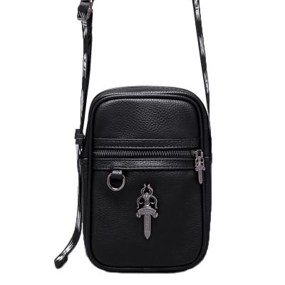 China Water Proof Fashion PU Leather Mini Shoulder Cross Bags Women Vertical Messenger Bag for sale