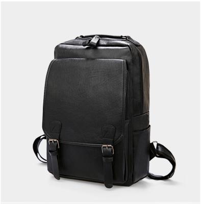 China Manufacturer Wholesale Computer Waterproof PU Leather Bag Backpack Customized Custom for sale