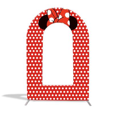 China Portable New Product Support ODM/OEM Backdrop Decoration Stand Wedding Arch Wall Photography Open Panel For Baby Show Events for sale